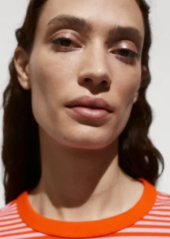 MANGO Koszulki*Bawełniana koszulka w pasy