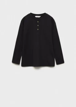 Dzieci MANGO Koszulki*Bawełniana koszulka z guzikami