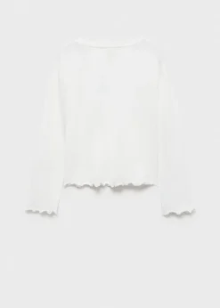 Dzieci MANGO Koszulki I Topy*Bawełniana koszulka z haftem