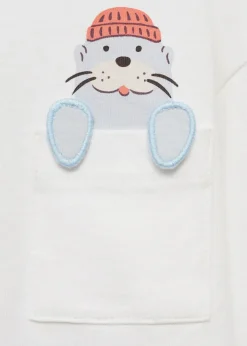 Dzieci MANGO Koszulki*Bawełniana koszulka z haftem