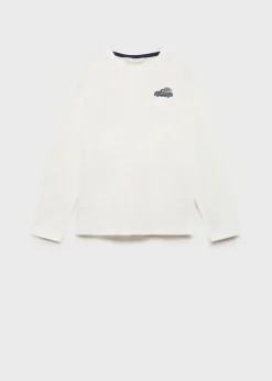 Dzieci MANGO Koszulki*Bawełniana koszulka z haftem