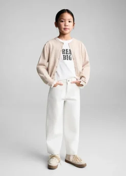 Dzieci MANGO Koszulki I Topy*Bawełniana koszulka z napisem