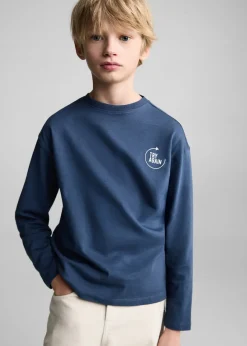 Dzieci MANGO Koszulki*Bawełniana koszulka z napisem