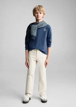 Dzieci MANGO Koszulki*Bawełniana koszulka z napisem