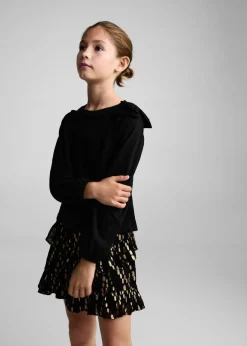 Dzieci MANGO Koszulki I Topy*Bawełniana koszulka z wiązaniem