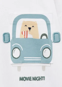 Dzieci MANGO Koszulki*Bawełniana koszulka z wytłaczanym wzorem