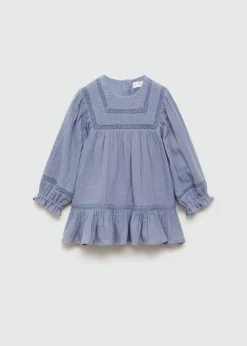 Dzieci MANGO Sukienki I Kombinezony*Bawełniana sukienka z haftem