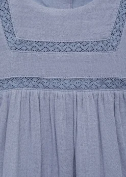 Dzieci MANGO Sukienki I Kombinezony*Bawełniana sukienka z haftem