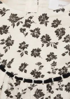 Dzieci MANGO Sukienki I Kombinezony*Bawełniana sukienka z nadrukiem