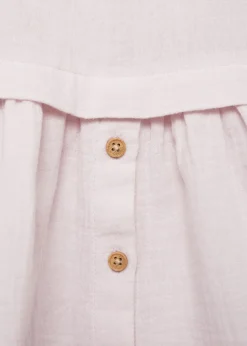 Dzieci MANGO Sukienki I Kombinezony*Bawełniana sukienka zapinana na guziki