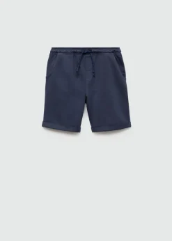 Dzieci MANGO Bermudy*Bawełniane bermudy z elastycznym pasem
