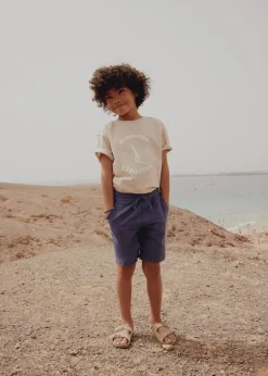 Dzieci MANGO Bermudy*Bawełniane bermudy z teksturą