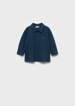 Dzieci MANGO Koszulki*Bawełniane polo z długim rękawem