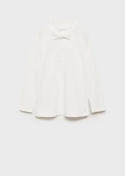 Dzieci MANGO Koszulki*Bawełniane polo z długim rękawem