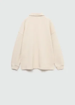 Dzieci MANGO Bluzy*Bawełniane polo z długim rękawem