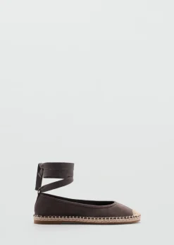 MANGO Buty*Bawełniane wiązane espadryle