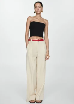 MANGO Topy*Bawełniany top bandeau