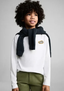 Dzieci MANGO Koszulki*Bawełniany wzorzysty t-shirt