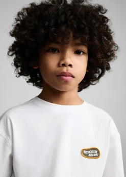 Dzieci MANGO Koszulki*Bawełniany wzorzysty t-shirt