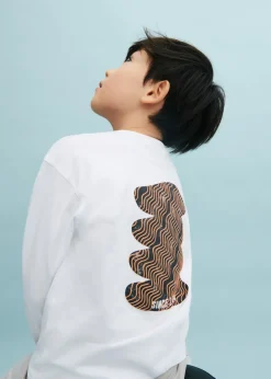 Dzieci MANGO Koszulki*Bawełniany wzorzysty t-shirt