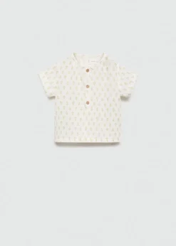 Dzieci MANGO Koszule|Koszule*Bawełniany wzorzysty t-shirt