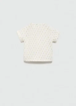 Dzieci MANGO Koszule|Koszule*Bawełniany wzorzysty t-shirt