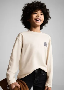 Dzieci MANGO Koszulki*Bawełniany wzorzysty t-shirt