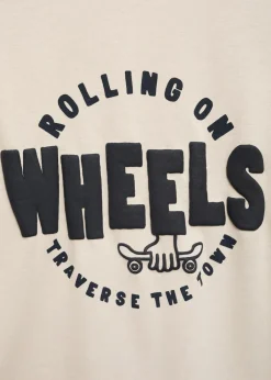 Dzieci MANGO Koszulki*Bawełniany wzorzysty t-shirt