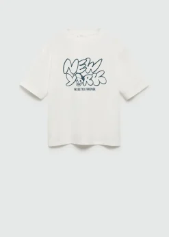 Dzieci MANGO Koszulki*Bawełniany wzorzysty t-shirt