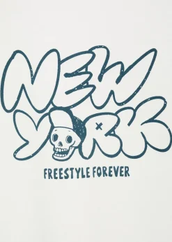 Dzieci MANGO Koszulki*Bawełniany wzorzysty t-shirt