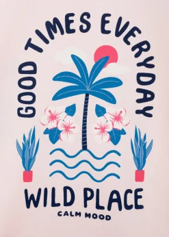 Dzieci MANGO Koszulki I Topy*Bawełniany wzorzysty t-shirt