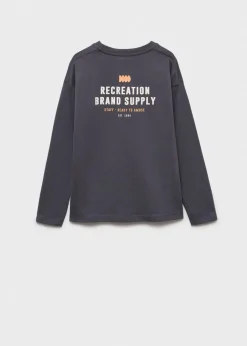 Dzieci MANGO Koszulki*Bawełniany wzorzysty t-shirt