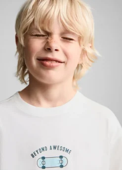 Dzieci MANGO Koszulki*Bawełniany wzorzysty t-shirt