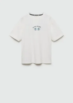 Dzieci MANGO Koszulki*Bawełniany wzorzysty t-shirt