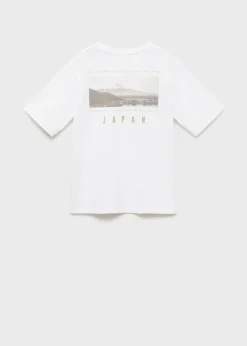 Dzieci MANGO Koszulki*Bawełniany wzorzysty t-shirt