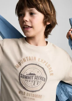 Dzieci MANGO Koszulki*Bawełniany wzorzysty t-shirt