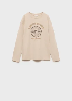 Dzieci MANGO Koszulki*Bawełniany wzorzysty t-shirt