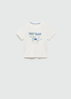 Dzieci MANGO Koszulki*Bawełniany wzorzysty t-shirt