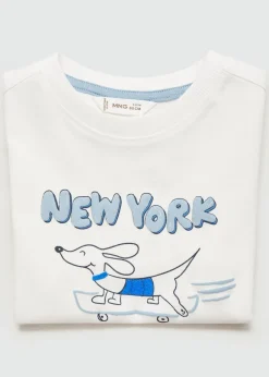 Dzieci MANGO Koszulki*Bawełniany wzorzysty t-shirt