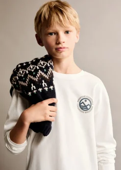 Dzieci MANGO Koszulki*Bawełniany wzorzysty t-shirt