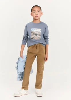 Dzieci MANGO Koszulki*Bawełniany wzorzysty t-shirt