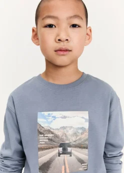 Dzieci MANGO Koszulki*Bawełniany wzorzysty t-shirt