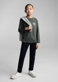 Dzieci MANGO Koszulki*Bawełniany wzorzysty t-shirt