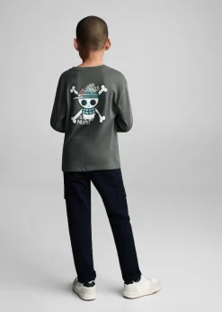 Dzieci MANGO Koszulki*Bawełniany wzorzysty t-shirt