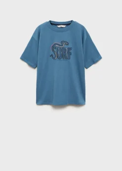 Dzieci MANGO Koszulki*Bawełniany wzorzysty t-shirt