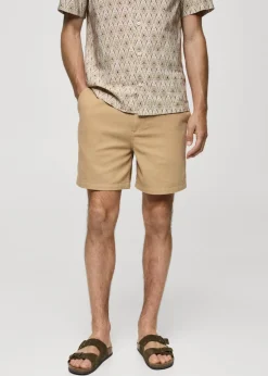 MANGO Dżinsy*Bermudy bawełniane z kieszeniami