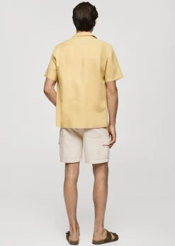 MANGO Dżinsy*Bermudy cargo z bawełnianego dżinsu