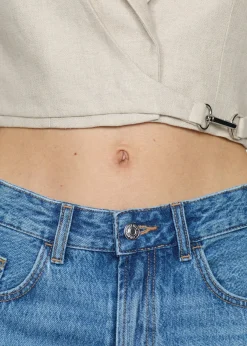 MANGO Krótkie Spodenki*Bermudy dżinsowe o prostym kroju