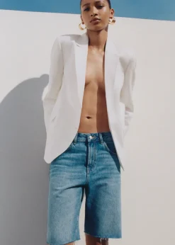 MANGO Krótkie Spodenki*Bermudy dżinsowe o prostym kroju