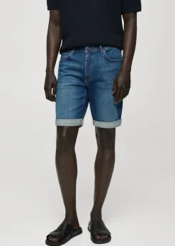 MANGO Dżinsy*Bermudy dżinsowe slim fit